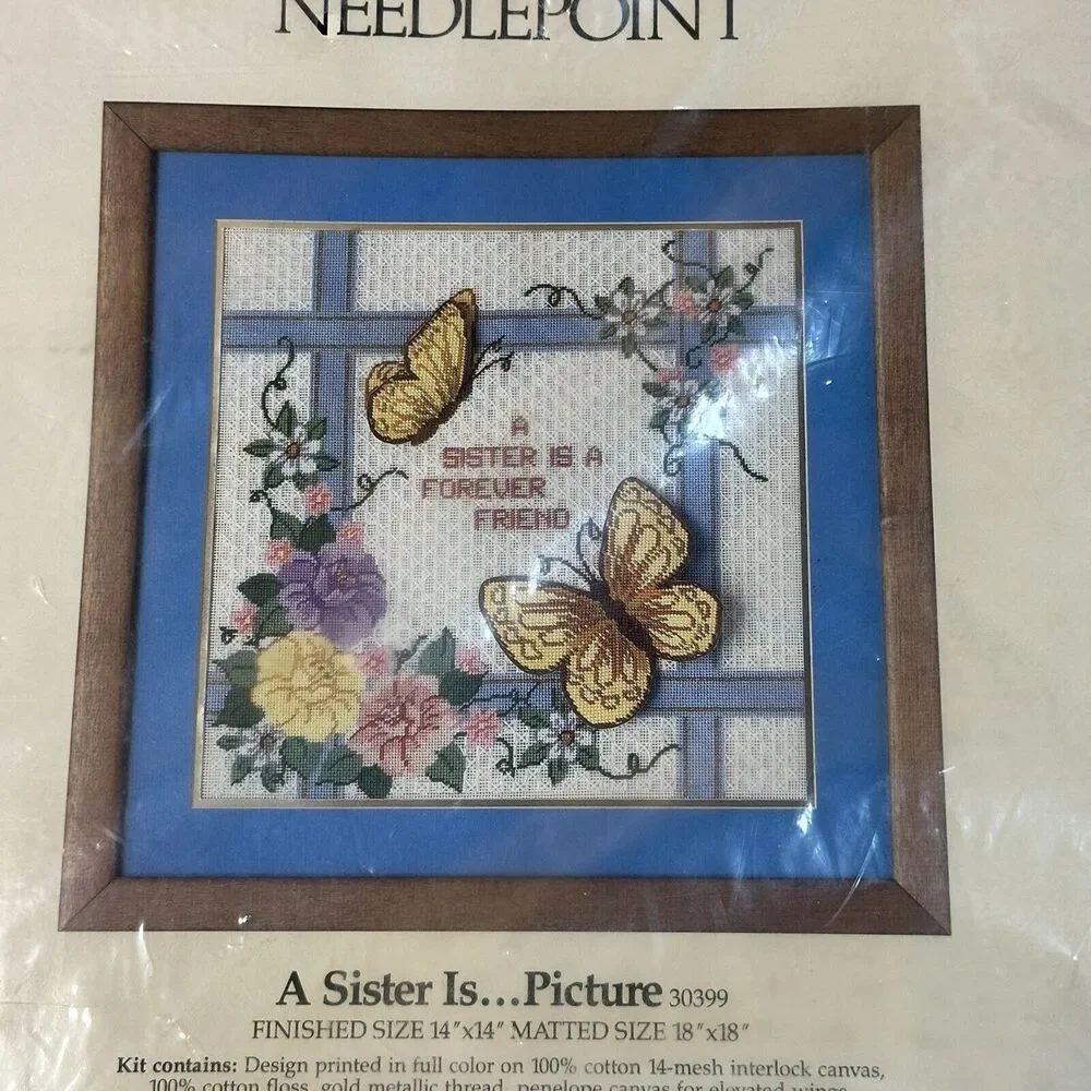 Vintage Something Special Needlepoint Kit #30399 A Sister Is… Picture New‎